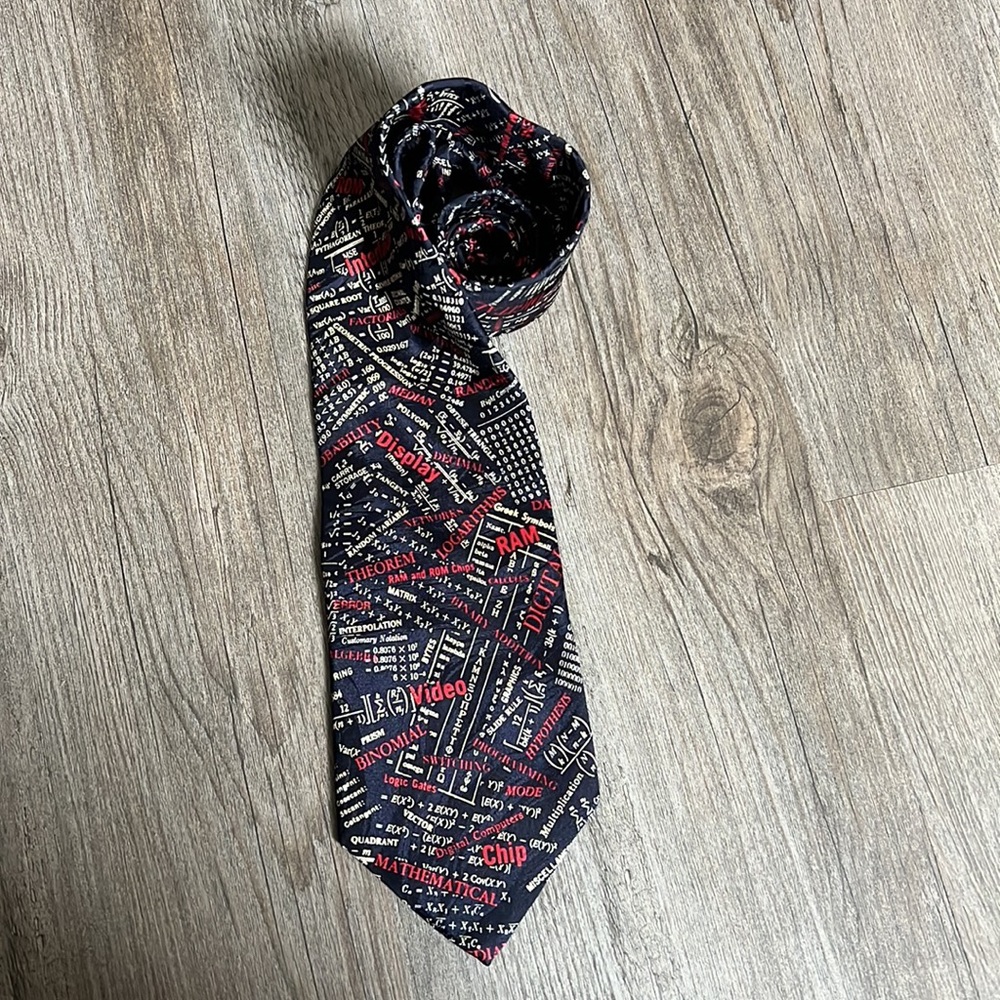 ☀Museum Artifacts Mathematics silk tie